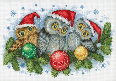 Christmas Helpers SNV-641 cross stitch kit by MP Studio