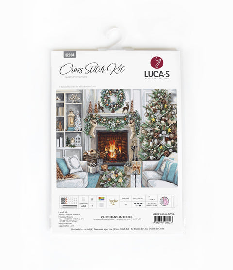 Christmas Interior Design SB2394 - Cross Stitch Kit - Hobby.lt 🇬🇧