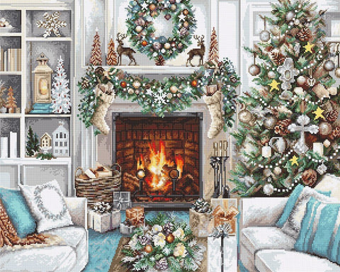 Christmas Interior Design SB2394 - Cross Stitch Kit - Hobby.lt 🇬🇧