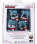 Christmas Jar Ornaments (7.6 x 17.7 cm) - Cross Stitch Kit by DIMENSIONS - Hobby.lt 🇬🇧