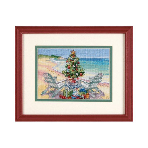 Christmas On The Beach (18 x 13 cm) - Cross Stitch Kit by DIMENSIONS - Hobby.lt 🇬🇧