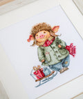 Christmas Pig SB1160 - Cross Stitch Kit - Hobby.lt 🇬🇧