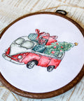 Christmas Retro Cars SLETI965 - Cross Stitch Kit - Hobby.lt 🇬🇧