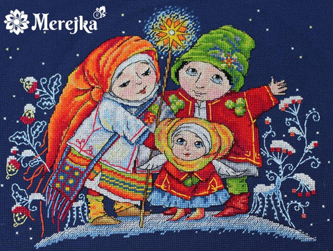 Christmas Star SK26 cross stitch kit by Merejka