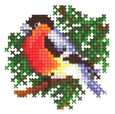 Christmas Toys Bullfinch SANN - 21 - Cross Stitch Kit by Andriana - Hobby.lt 🇬🇧