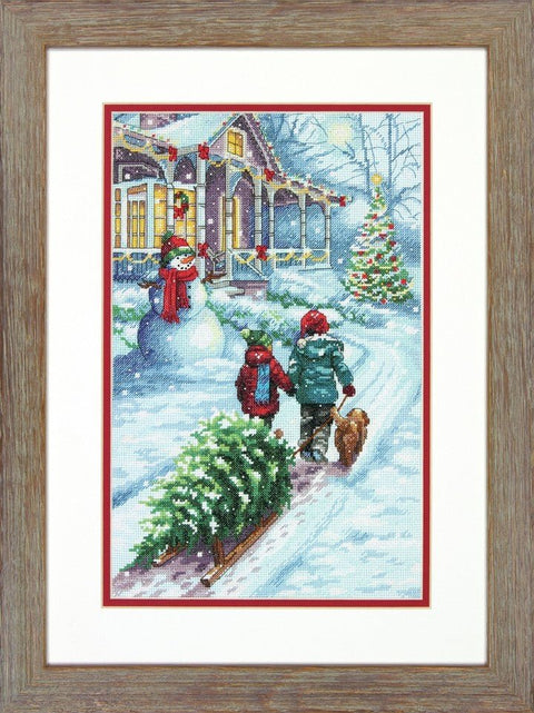 Christmas Tradition (23 x 35 cm) - Cross Stitch Kit by DIMENSIONS - Hobby.lt 🇬🇧