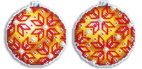 Christmas Tree Decoration - Amber SR-168 cross stitch kit by MP Studio