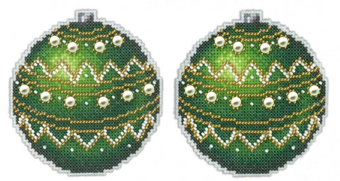 Christmas Tree Decoration - New Year Emerald SR - 165 cross stitch kit by MP Studio - Hobby.lt 🇬🇧