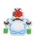 Christmas Tree Decoration Snowmen cross stitch kit by RIOLIS Ref. no.: 1681AC - Hobby.lt 🇬🇧