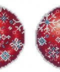 Christmas Tree Decoration - Winter Ruby SR - 167 cross stitch kit by MP Studio - Hobby.lt 🇬🇧