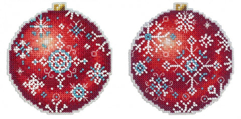 Christmas Tree Decoration - Winter Ruby SR - 167 cross stitch kit by MP Studio - Hobby.lt 🇬🇧