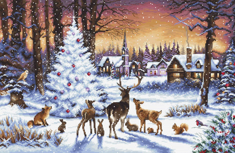 Christmas Wood SLETI947 - Cross Stitch Kit - Hobby.lt 🇬🇧