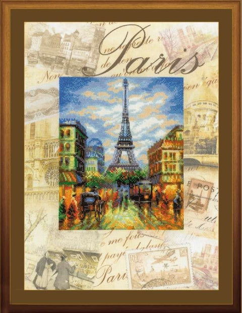 Cities of the World. Paris - Cross Stitch Kit from RIOLIS Ref. no.:0018 PT - Hobby.lt 🇬🇧