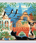 City and Cats. Summer diamond mosaic kit by RIOLIS Ref. no.: AM0048 - Hobby.lt 🇬🇧