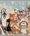 City & Cats Winter diamond mosaic kit by RIOLIS Ref. no.: AM0010 - Hobby.lt 🇬🇧