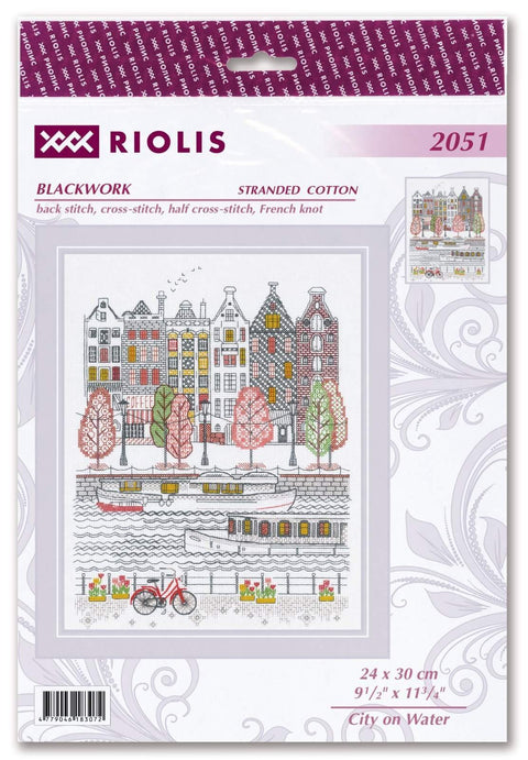 City on Water. Cross Stitch kit by RIOLIS Ref. no.: 2051 - Hobby.lt 🇬🇧