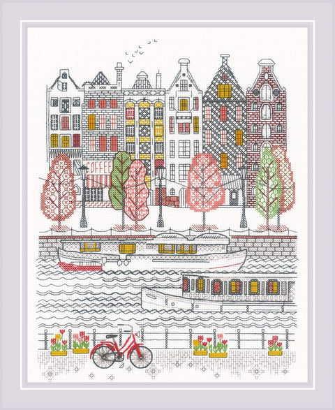 City on Water. Cross Stitch kit by RIOLIS Ref. no.: 2051