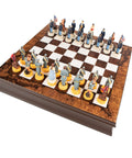 CIVIL WAR: Hand Painted Chess Set with Beautiful Wooden Chessboard - Box - Hobby.lt 🇬🇧