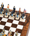 CIVIL WAR: Hand Painted Chess Set with Beautiful Wooden Chessboard - Box - Hobby.lt 🇬🇧