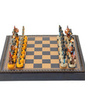 CIVIL WAR: Handpainted Chess Set with Chessboard & Box & Chess Set - Hobby.lt 🇬🇧