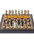 CIVIL WAR: Handpainted Chess Set with Chessboard & Box & Chess Set - Hobby.lt 🇬🇧