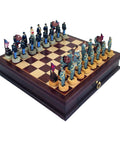 CIVIL WAR Chess Set Rare Wood