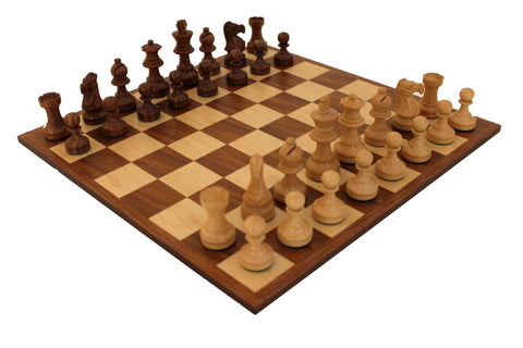 Classic high quality Wooded Chess Set with Walnut/Maple chess board