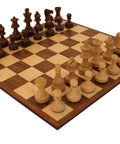 Classic high quality Wooded Chess Set with Walnut/Maple chess board - Hobby.lt 🇬🇧