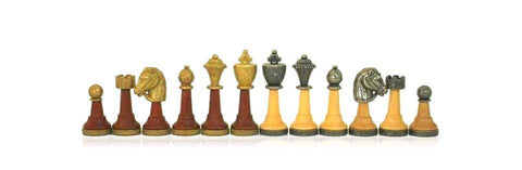 Classic Metal Chess Set with Beautiful Walnut Chess Board/Box