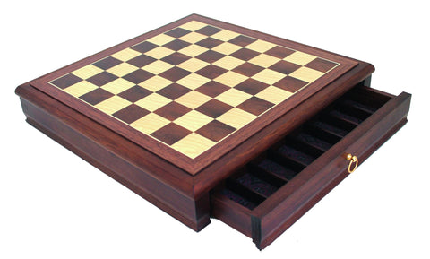 Classic Metal Chess Set with Beautiful Walnut Chess Board/Box - Hobby.lt 🇬🇧