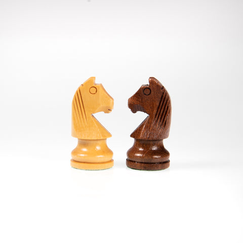 Classic Rosewood Wooden Chess Pieces with Maple Wood Chess Board N°101