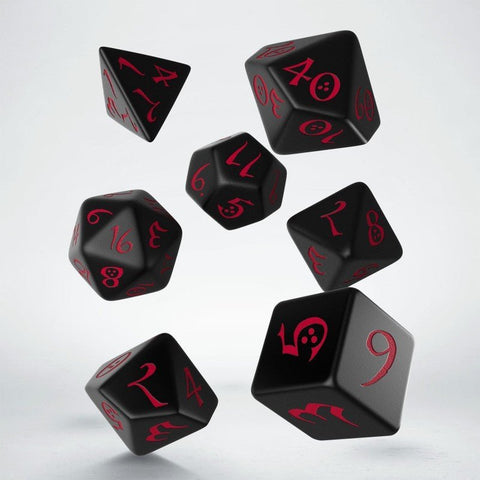 Classic RPG Dice Set black and red - Hobby.lt 🇬🇧