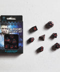 Classic RPG Dice Set black and red - Hobby.lt 🇬🇧