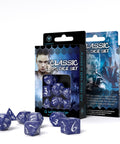 Classic RPG Dice Set cobalt and white - Hobby.lt 🇬🇧