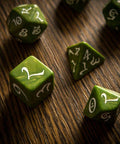 Classic RPG Dice Set Olive and white - Hobby.lt 🇬🇧