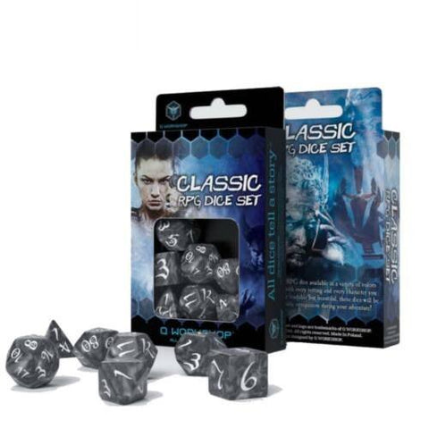 Classic RPG Dice Set Smoky and white - Hobby.lt 🇬🇧