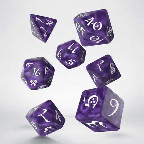 Classic RPG Dice Set violet and white - Hobby.lt 🇬🇧