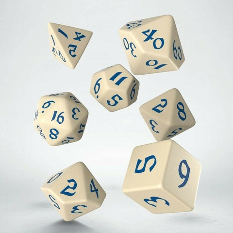 Classic Runic Dice Set beige and blue - Hobby.lt 🇬🇧