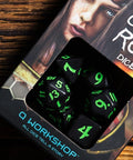 Classic Runic Dice Set black and green - Hobby.lt 🇬🇧