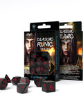 Classic Runic Dice Set black and red - Hobby.lt 🇬🇧