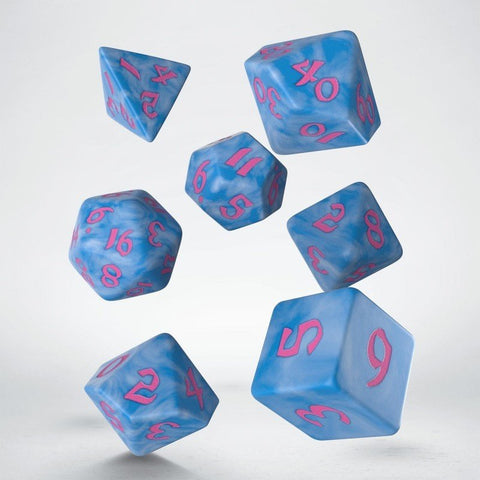 Classic Runic Dice Set blue and pink - Hobby.lt 🇬🇧