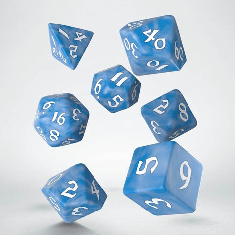 Classic Runic Dice Set blue and white - Hobby.lt 🇬🇧