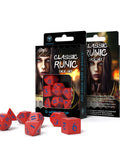 Classic Runic Dice Set red and blue - Hobby.lt 🇬🇧