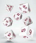 Classic Runic Dice Set white and red - Hobby.lt 🇬🇧