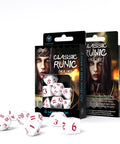 Classic Runic Dice Set white and red - Hobby.lt 🇬🇧