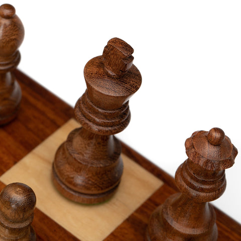 Classic Wooden Chess Set with Beautiful Walnut wooden Chess Board - Hobby.lt 🇬🇧