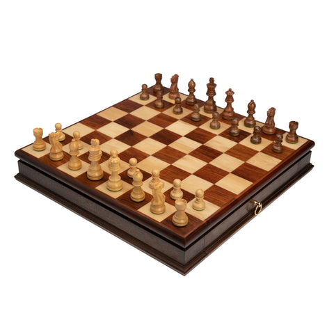 Classic Wooden Chess Set with Beautiful Walnut wooden Chess Board