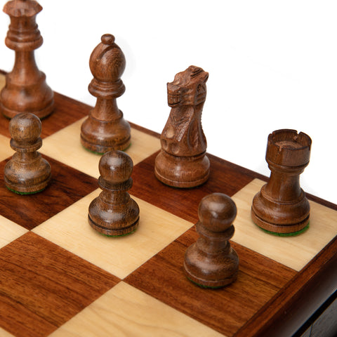 Classic Wooden Chess Set with Beautiful Walnut wooden Chess Board