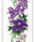 Clematis cross stitch kit by RIOLIS Ref. no.: 1801 - Hobby.lt 🇬🇧