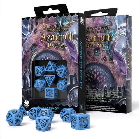 COC The Outer Gods Azathoth Dice Set blue and black - Hobby.lt 🇬🇧